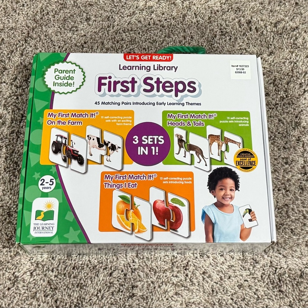 First Steps Matching Pairs Puzzles - Set of 3